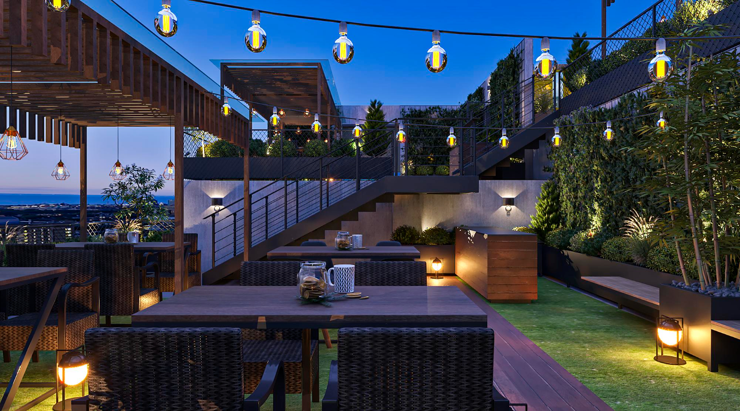 Restaurant Patio Lighting