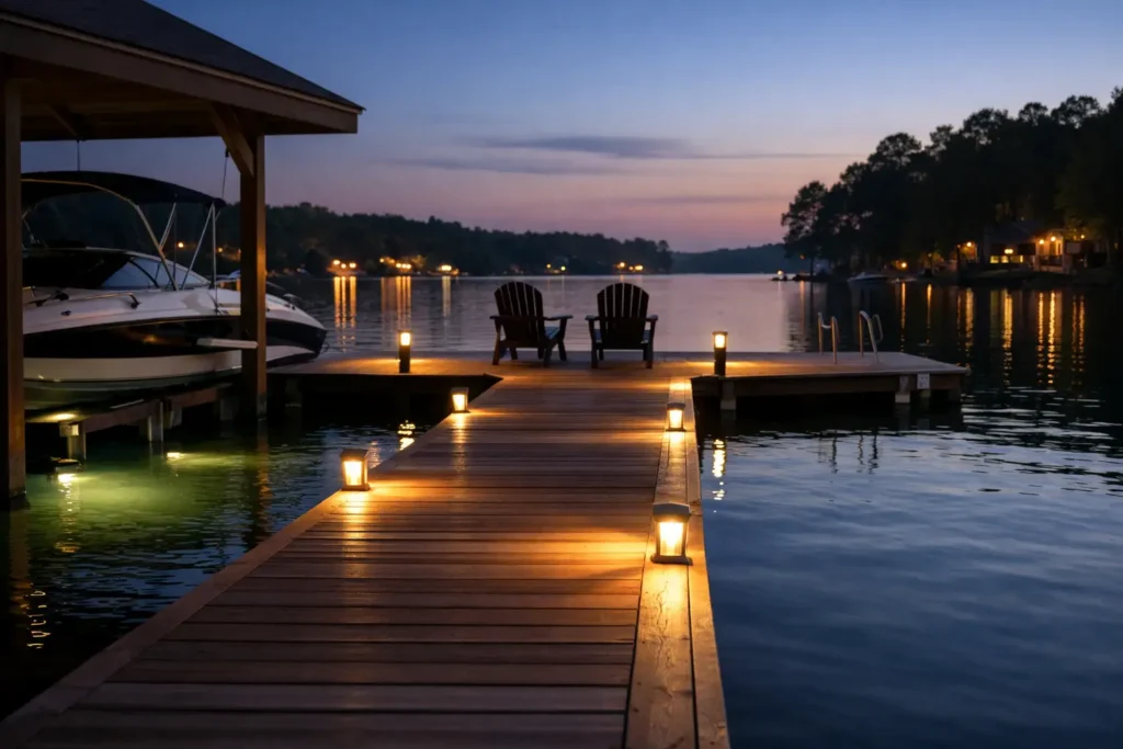 Dock Lighting Installation for Safer Evenings