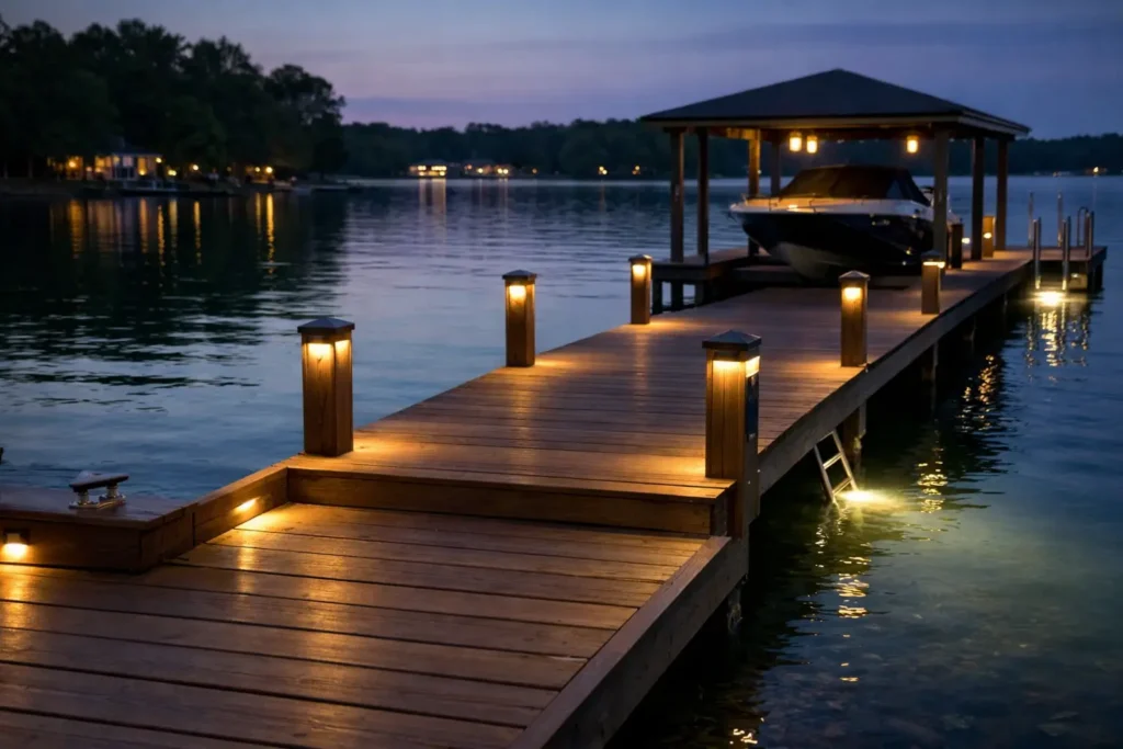 How to Light a Dock With Safety and Style