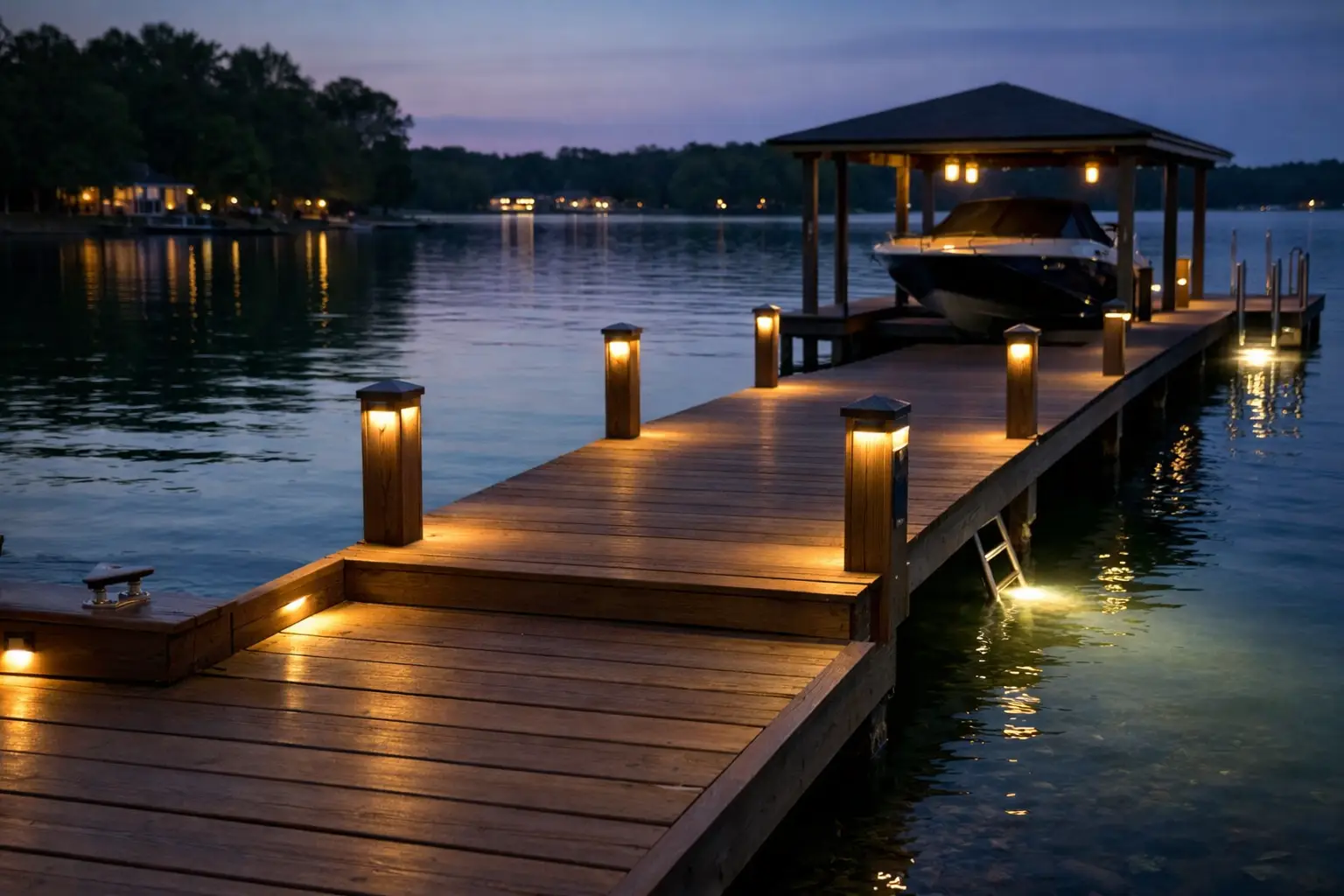How to Light a Dock With Safety and Style