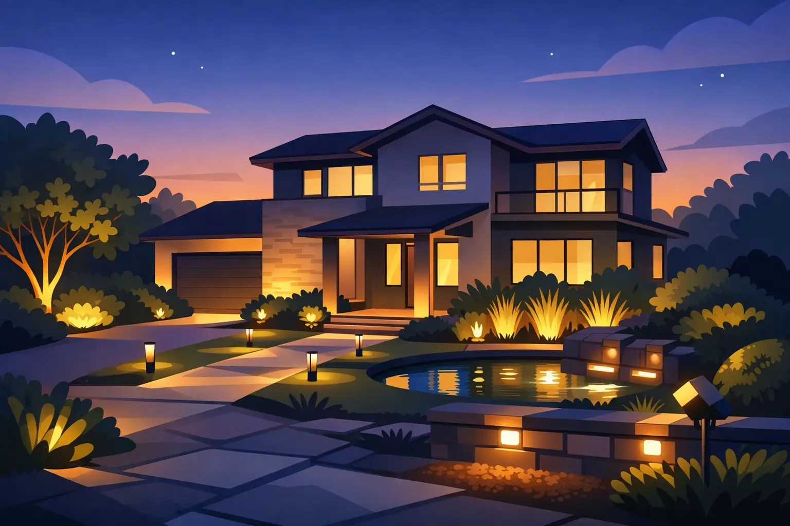 Landscape Lighting That Makes a Home Stand Out