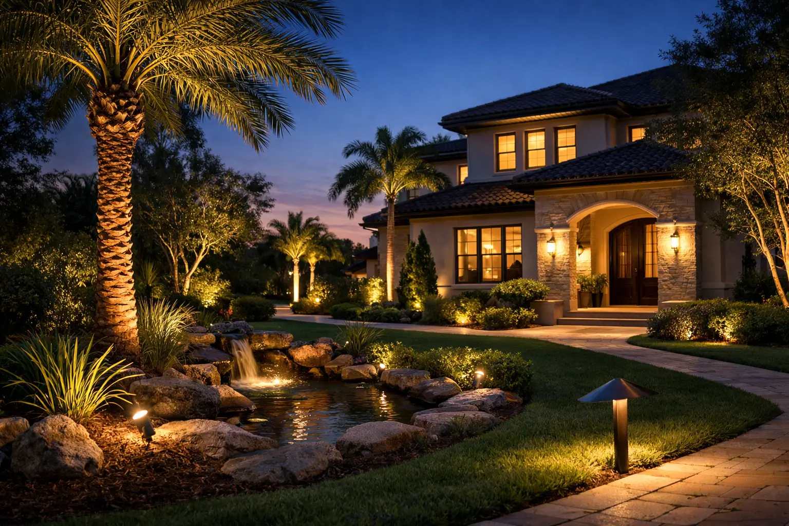 LED Landscape Lighting That Elevates Tampa Homes