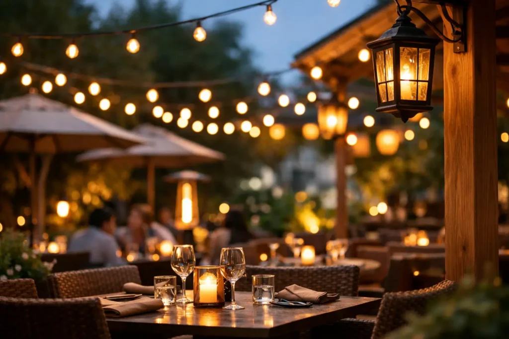 Restaurant Outdoor Lighting That Guests Remember