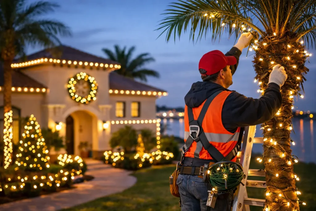 Holiday Lighting Installation Service in Tampa Bay