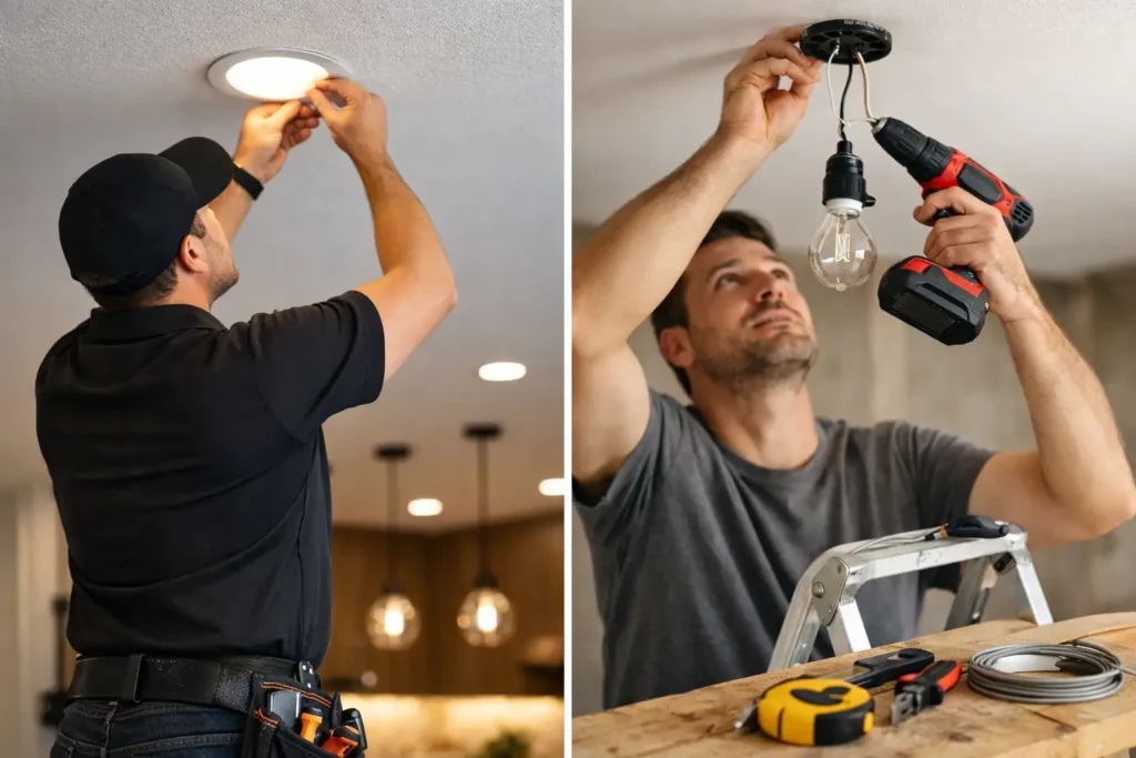 Professional Versus DIY Lighting That Pays Off