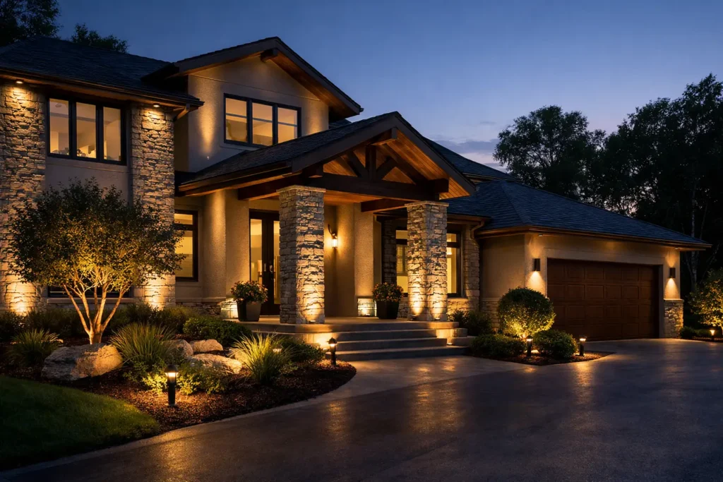Uplighting for House Exterior That Feels Refined